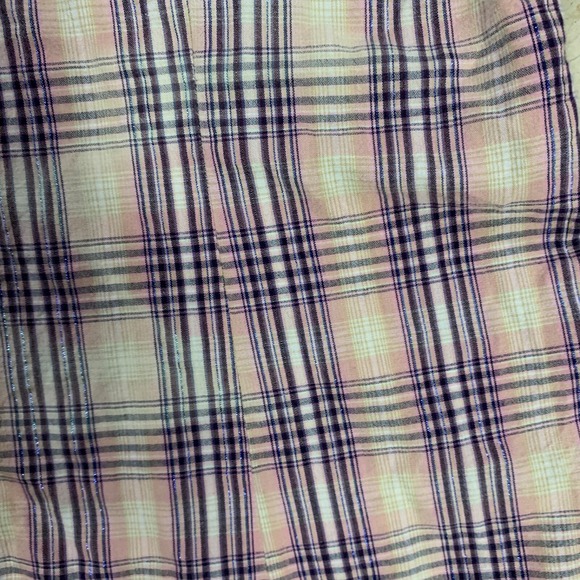 PANHANDLE SLIM‎ Shirt Womens Sz M Metallic Plaid Pearl Snap Rhinestone Western - Picture 5 of 12